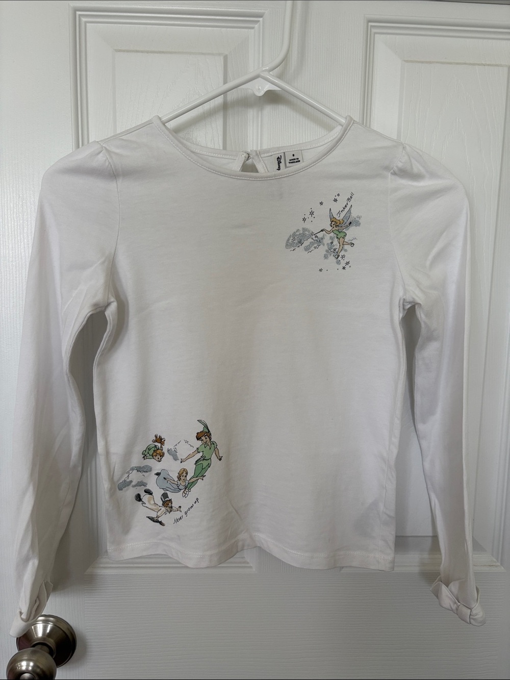Janie and Jack Disney collection Tinkerbell size 8 long sleeve T